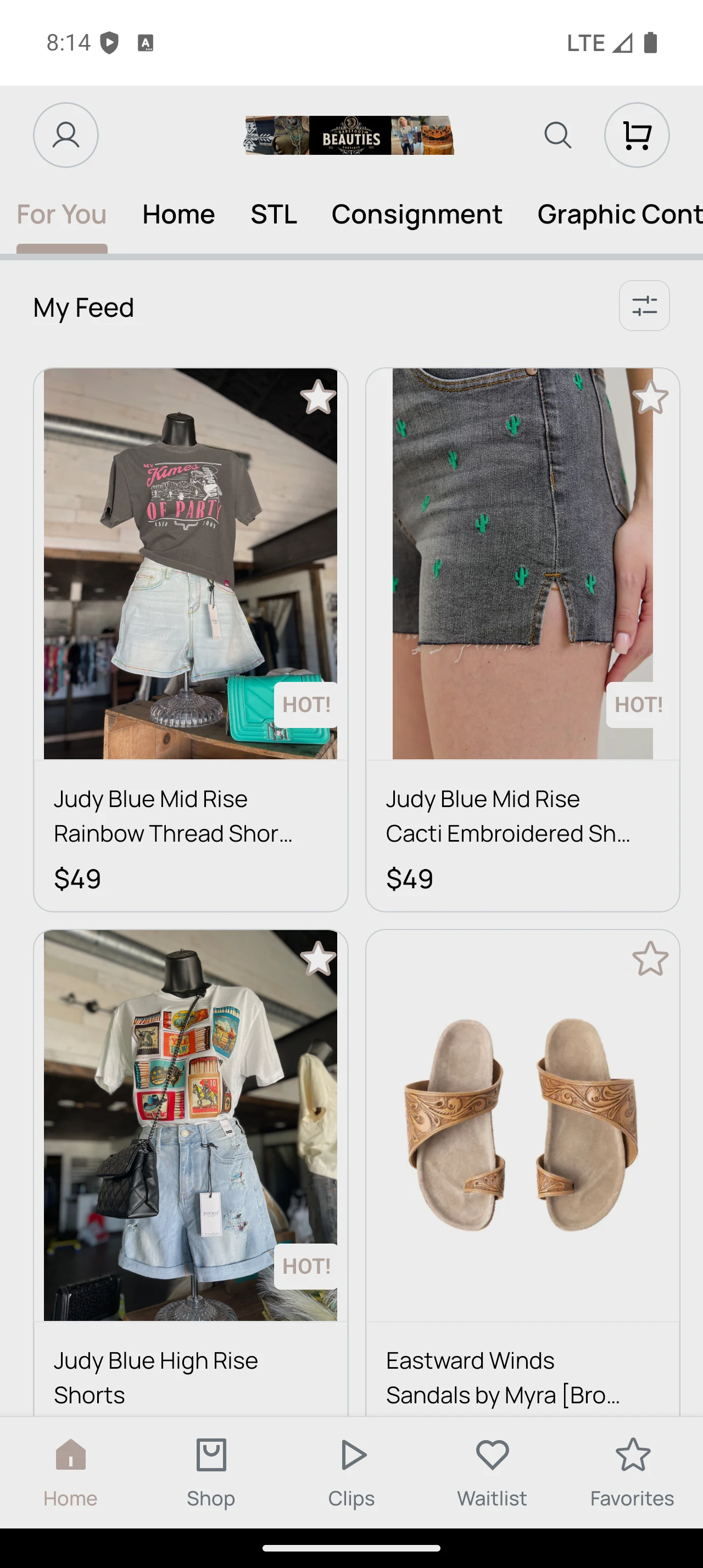 Barefoot Beauties Boutique screenshot